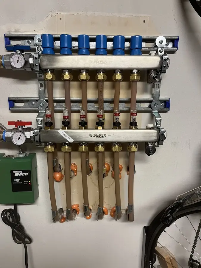 Plumber performing Leak Detection at a residential property in Franklin Lakes